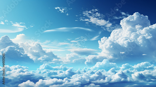 White clouds background on blue sky