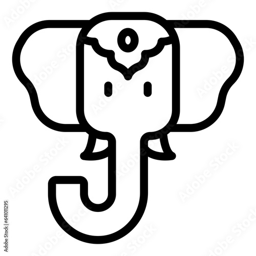 Elephant outline icon