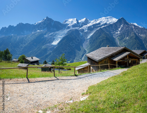 The Mont Blanc massif and Aiguille du Midi  - Les Houches - Parc de Merlet photo