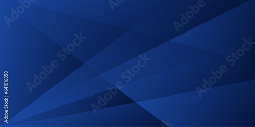 corporate background dark blue geometric triangle banner design with copy space