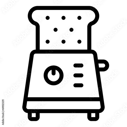 Toaster outline icon photo