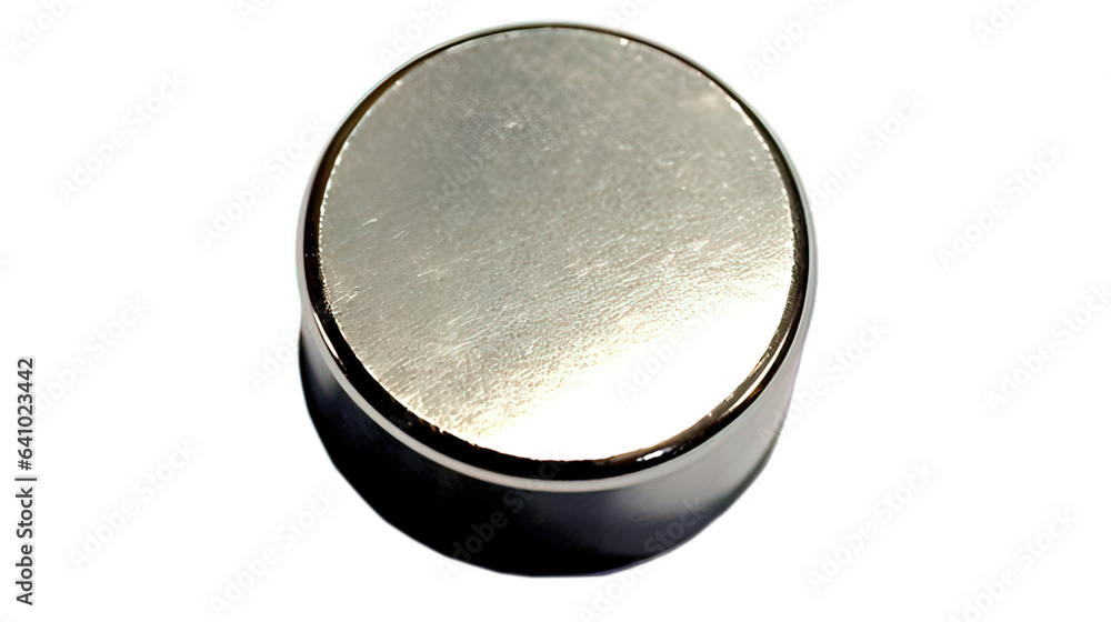 A circle magnet isolated on white background A circle magnet isolated on white background