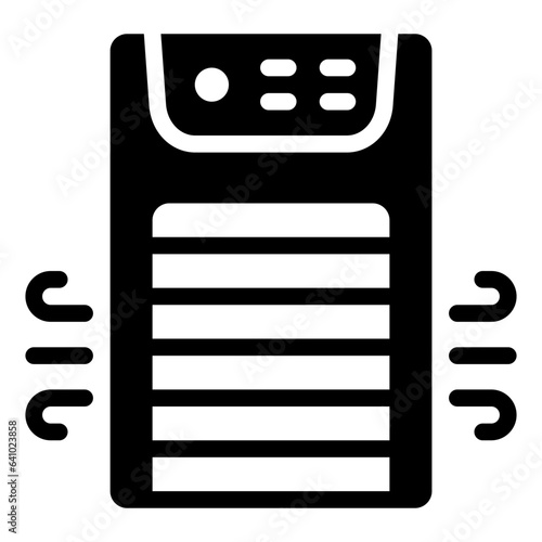 Air Purifier solid glyph icon