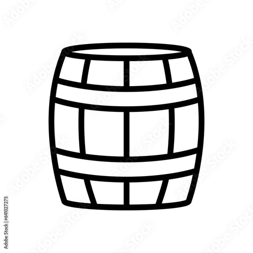 barrel icon line style vector