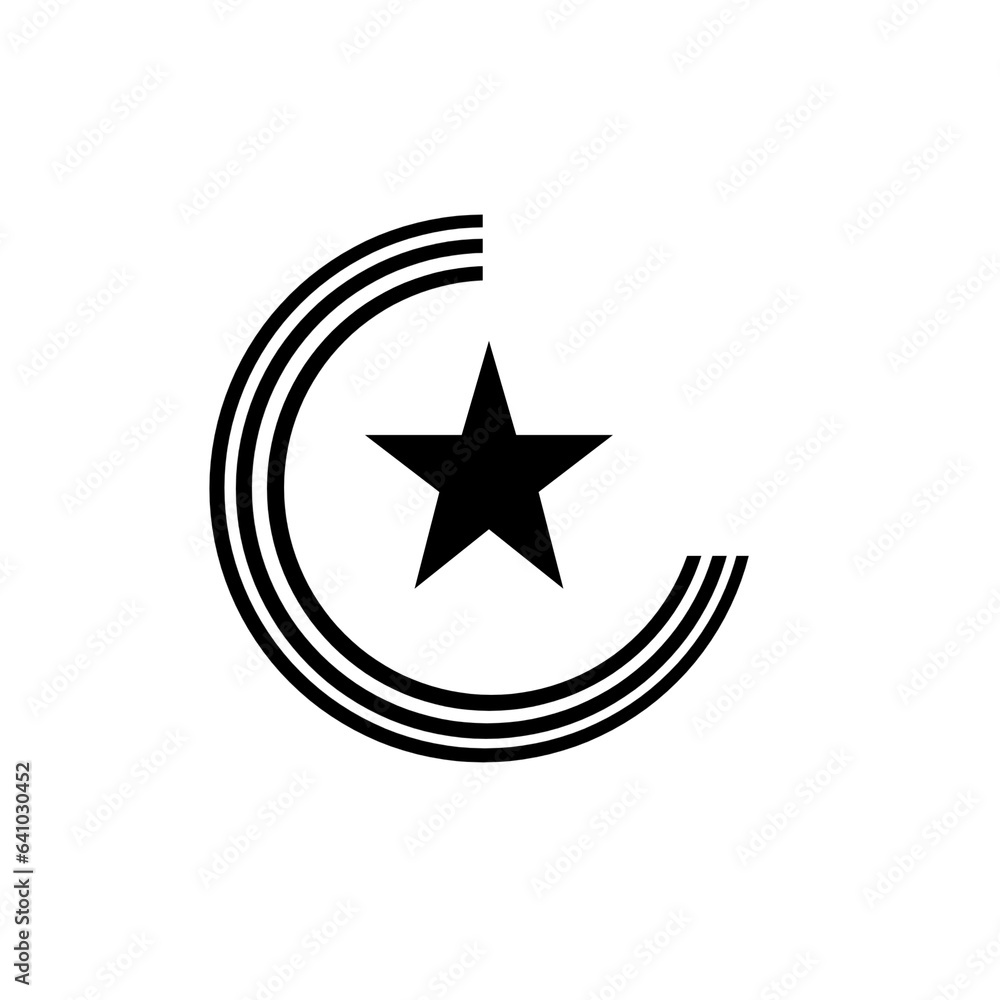 circle symbol with a star inside on a white background. for business purposes circle symbol with a star inside on a white background. for business purposes