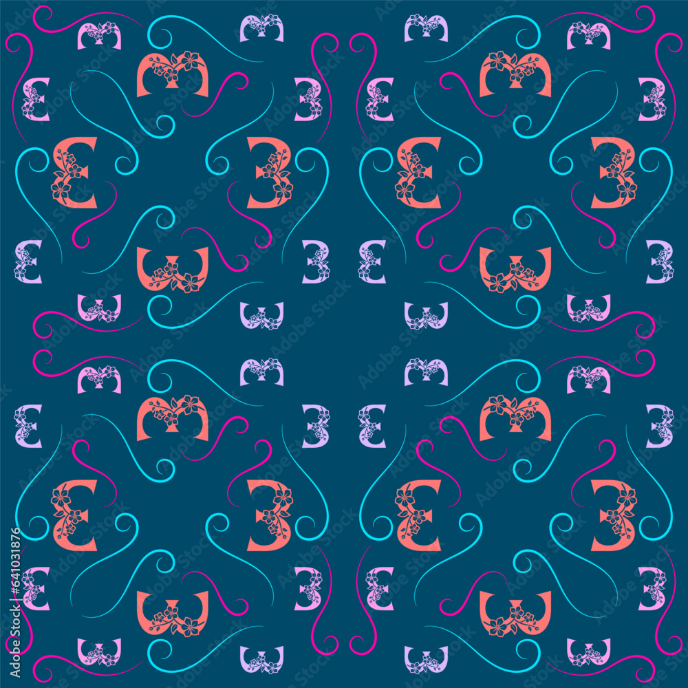 Seamless pattern numbers. numbering pattern. Seamless pattern numbers. numbering pattern.