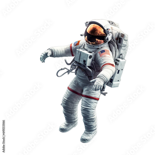 astronaut isolated on transparent background, Generative ai © The Deep Designer