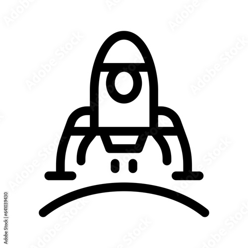 Space Lander Icon Vector Symbol Design Illustration