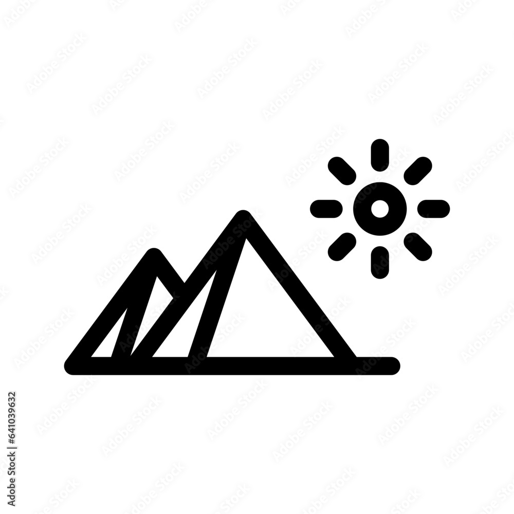 Pyramid Icon Vector Symbol Design Illustration Pyramid Icon Vector Symbol Design Illustration