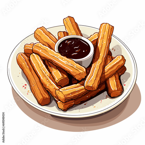 Portion of churros