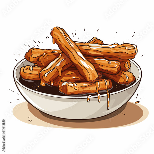 Portion of churros