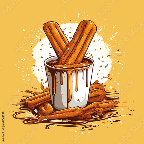 Portion of churros
