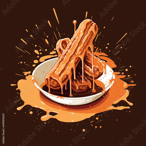 Portion of churros