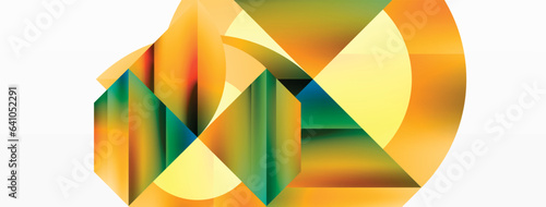 Minimalist background with square-tiled geometric circles, symphony of precise patterns. Interlocking shapes create tranquil yet captivating backdrop, blending modernity and structured elegance