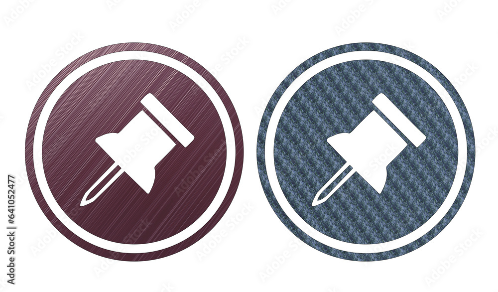red and gray multy color push pin and pins icon symbol red and gray multy color push pin and pins icon symbol
