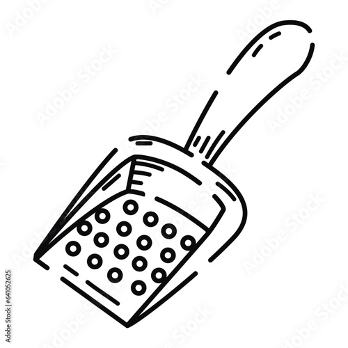 Isolated colored pet poop shovel icon Vector