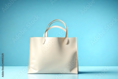 cream shopping bag