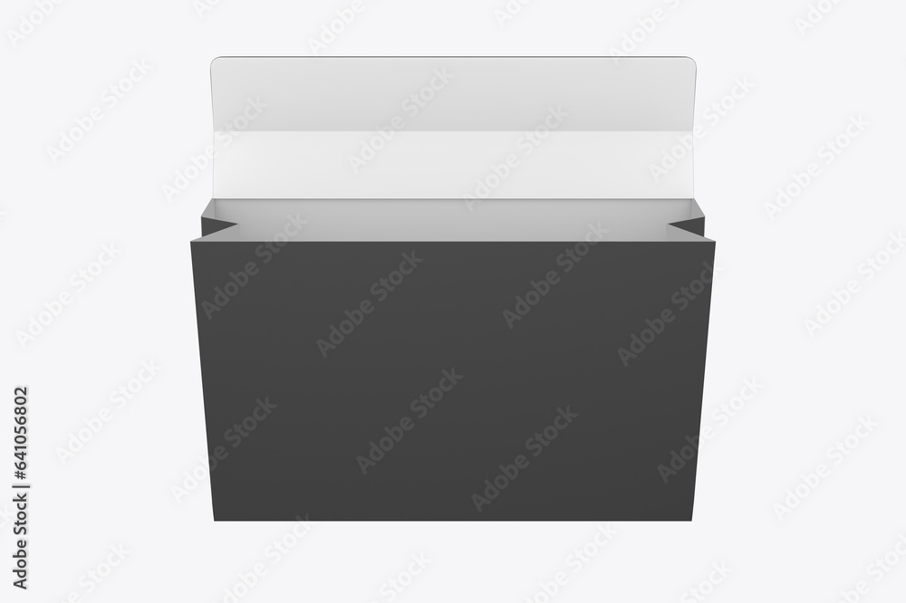 Paper Box Mockup Isolated On White Background. 3d illustration Paper Box Mockup Isolated On White Background. 3d illustration