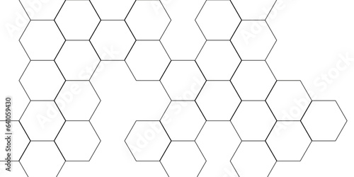 Abstract background with honeycombs seamless pattern hexagon. Abstract background with lines technology. Modern simple style hexagonal graphic concept. Background with hexagons
