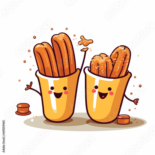 Portion of churros