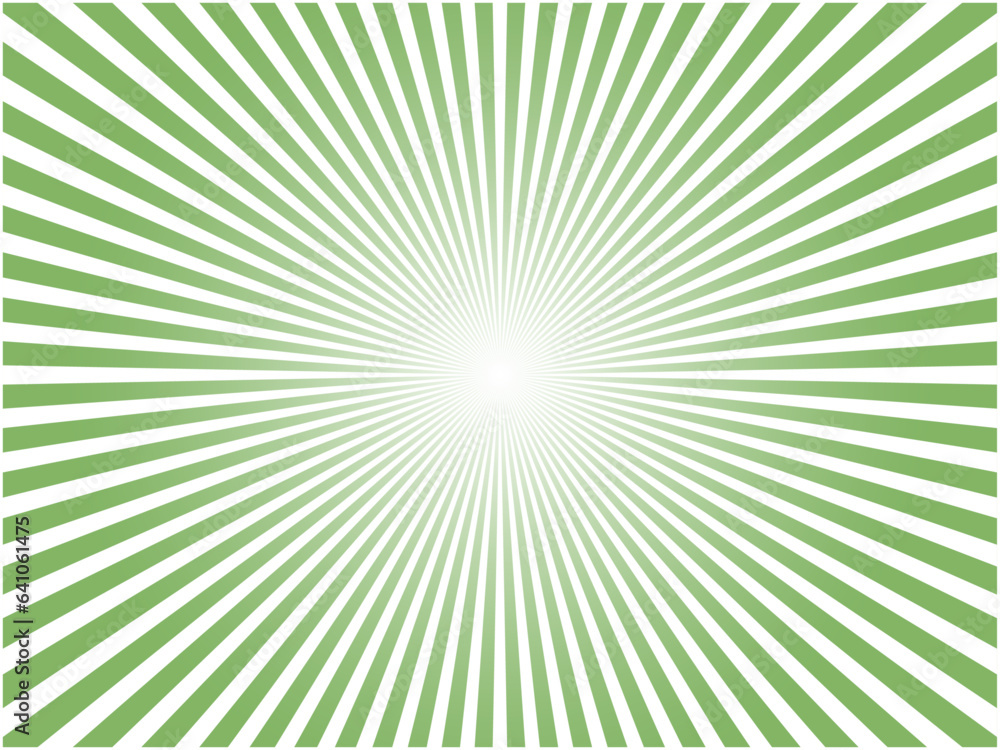 鮮やかに輝くビビッドカラーの太陽光線イメージの集中線背景素材_ライトグリーン 鮮やかに輝くビビッドカラーの太陽光線イメージの集中線背景素材_ライトグリーン