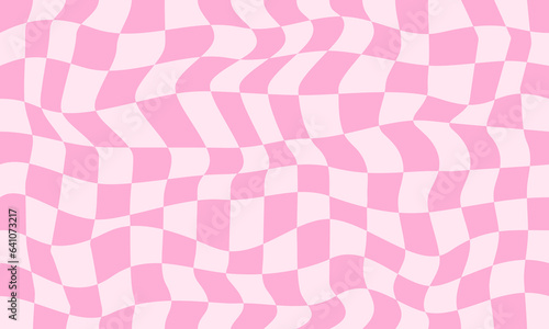 Groovy y2k checkered background. Seamless pattern checkerboard simple geometric background.