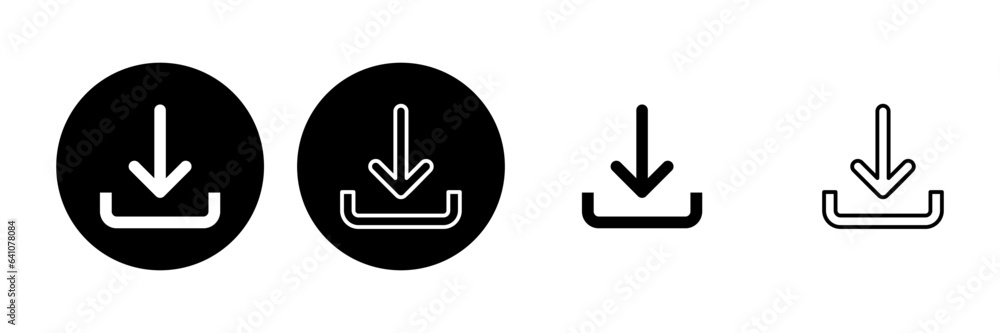 Download icon set. Download vector icon Download icon set. Download vector icon