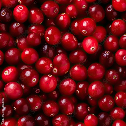 Cranberries as seamless tiles