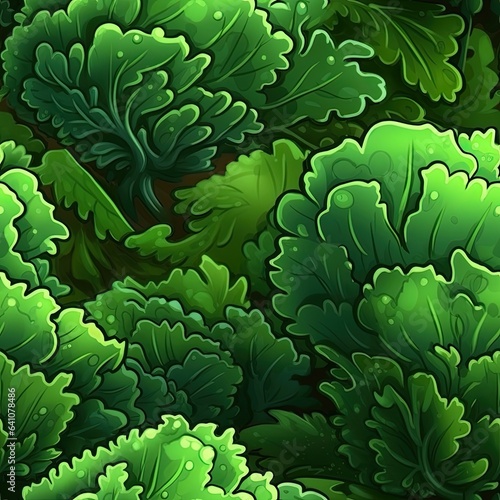 Kale as seamless tiles