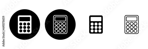 Calculator icon set. Accounting calculator icon. calculator vector