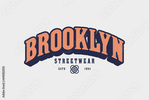 streetwear brooklyn style concept vector graphic tee design templates ideas