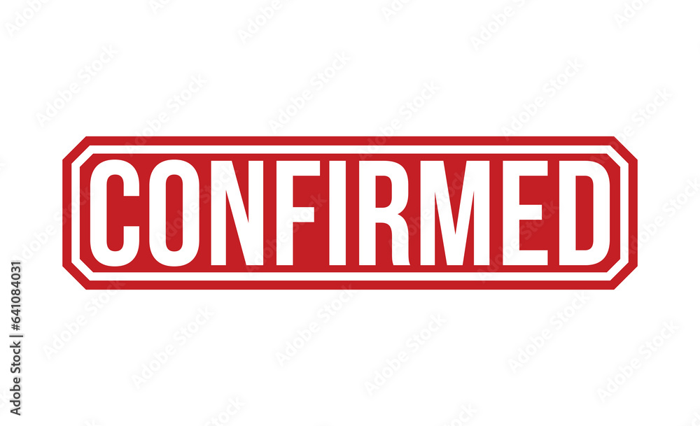 Confirmed stamp red rubber stamp on white background. Confirmed stamp sign. Confirmed stamp. Confirmed stamp red rubber stamp on white background. Confirmed stamp sign. Confirmed stamp.