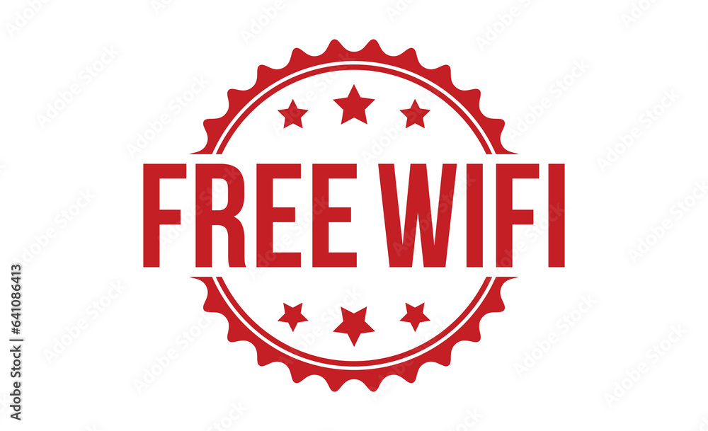 Free Wifi rubber stamp vector illustration on white background. Free Wifi rubber stamp Free Wifi rubber stamp vector illustration on white background. Free Wifi rubber stamp