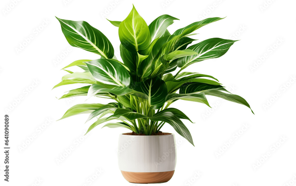 House Plant Pot on white transparent background