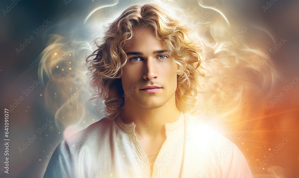 Photo of a portrait of a man with blonde hair Photo of a portrait of a man with blonde hair