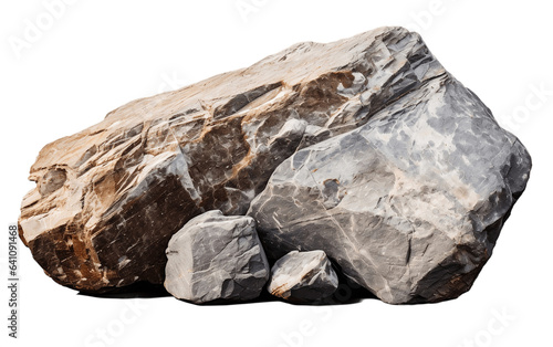Rock Stone on white transparent background