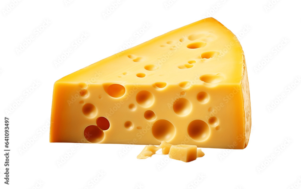Cheese on white transparent background