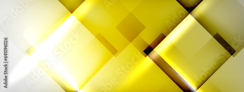 Light and shadow squares and lines abstract background