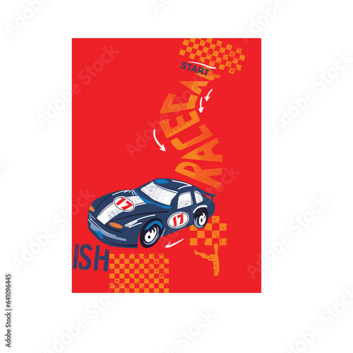 race car vector art.