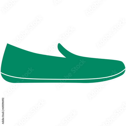 Flat loafer silhouette illustration