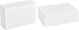 white soft cardboard box set isolated