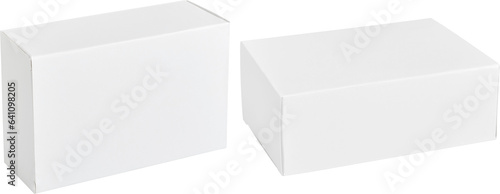 white soft cardboard box set isolated © PsychoBeard