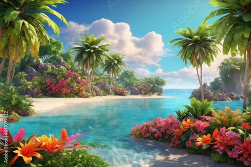 tropical beach wallpaper
