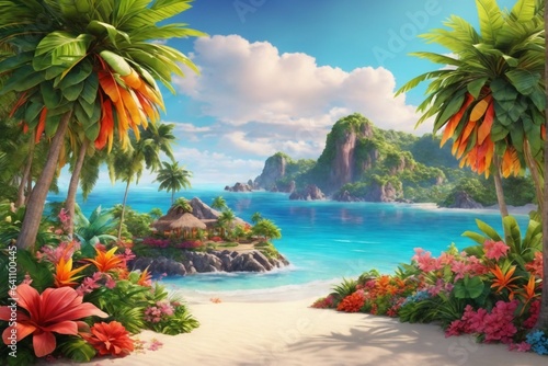 tropical beach wallpaper