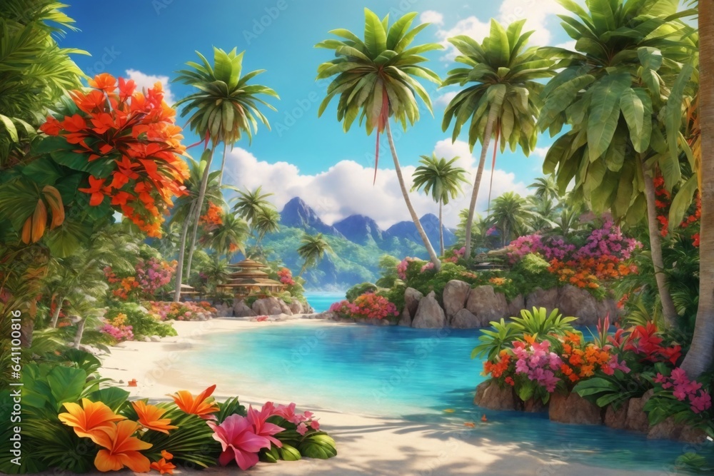 tropical beach wallpaper