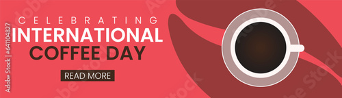 International coffee day social media post design, social media template for Instagram and Facebook