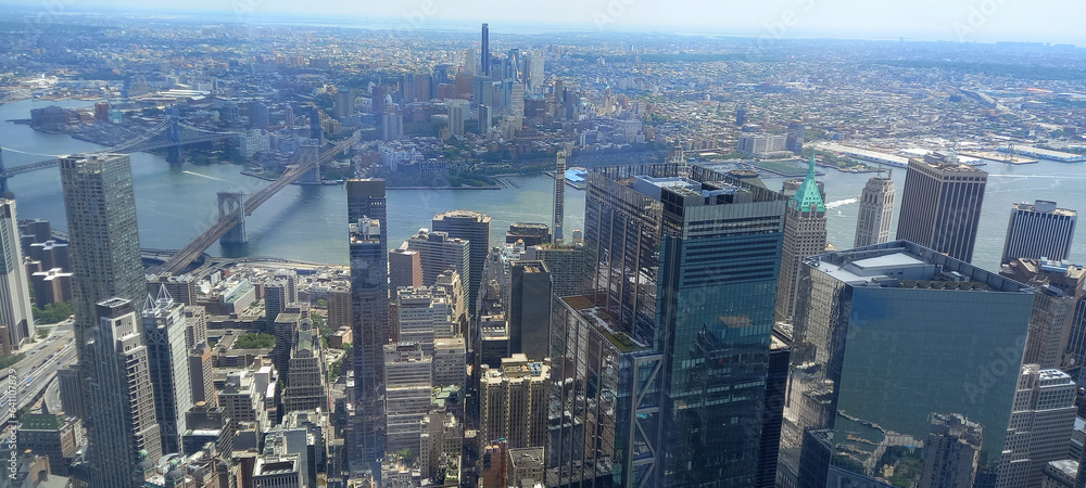 Fototapeta premium Aerial view of New York