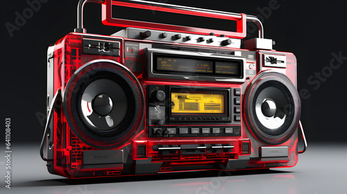Audio tape recorder ghetto boombox