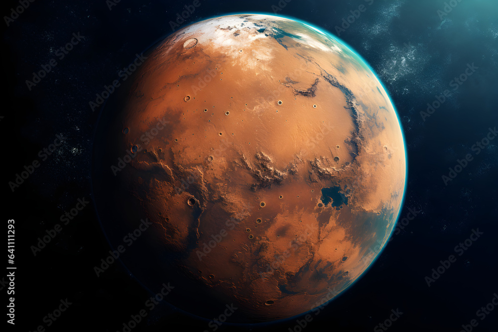 Fototapeta premium planet Mars in space