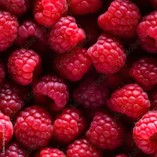 Raspberries as seamless tiles
